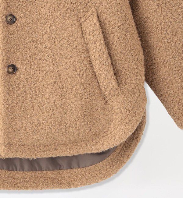  「ブラッシュドループボアブルゾン」|ブルゾン・スタジャン|