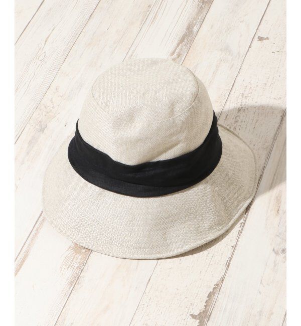 ikka「ギマツバ広ハット」|その他|オフホワイト