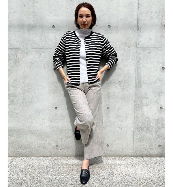 ikka「ポンチドットボタンカーディガン」|カーディガン|