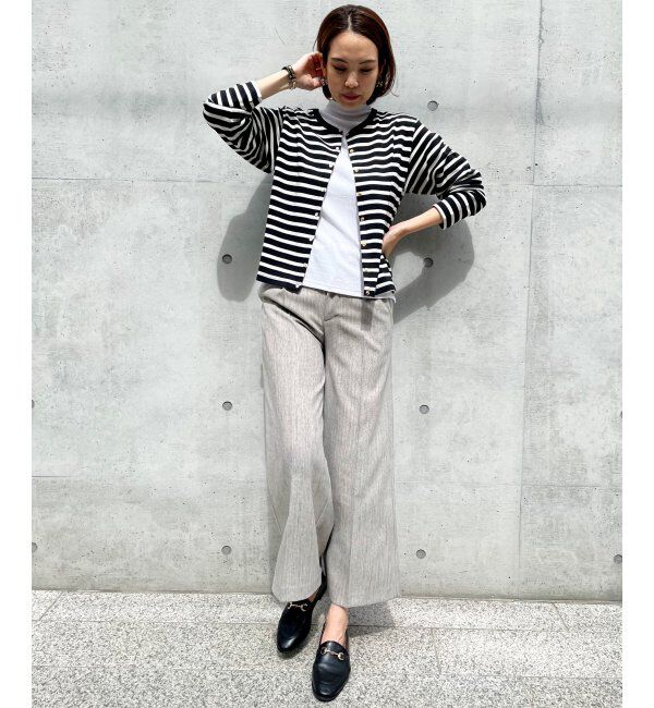 ikka「ポンチドットボタンカーディガン」|カーディガン|