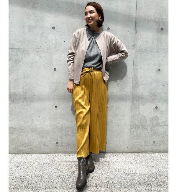 ikka「ポンチドットボタンカーディガン」|カーディガン|