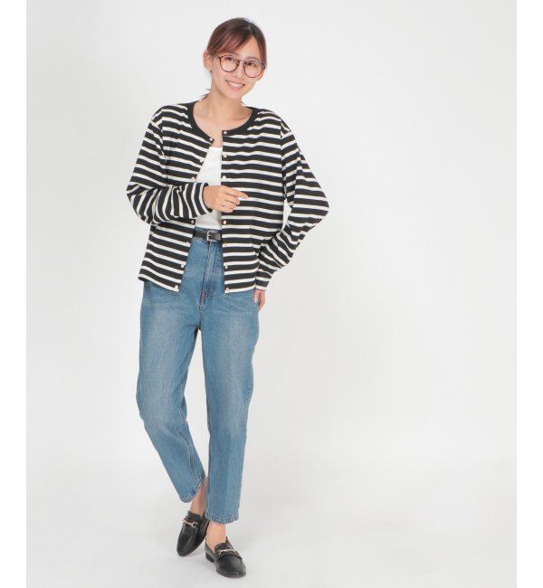 ikka「ポンチドットボタンカーディガン」|カーディガン|