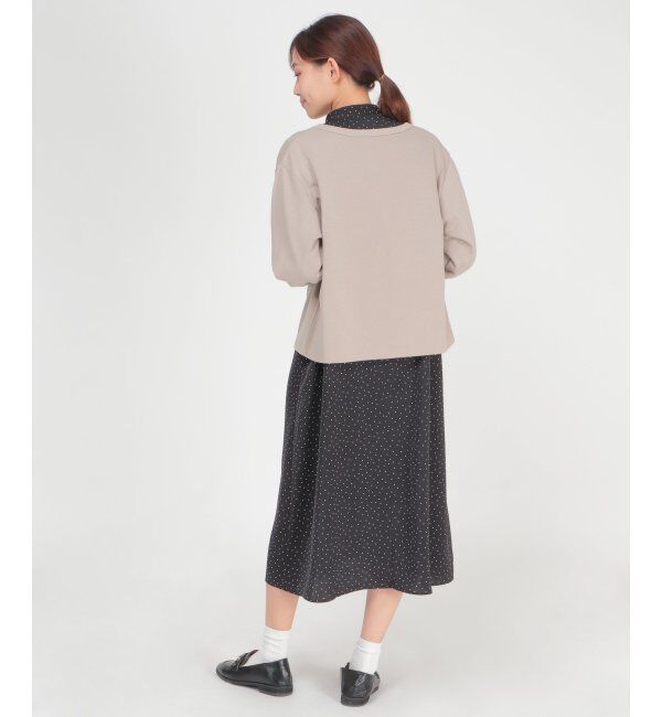 ikka「ポンチドットボタンカーディガン」|カーディガン|
