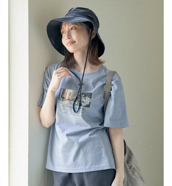 ikka「ロゴフォトプリントTシャツ」|Tシャツ・カットソー|