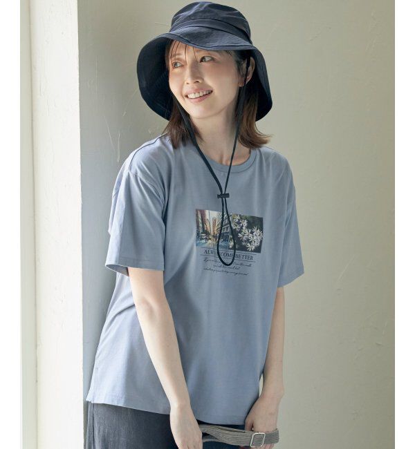ikka「ロゴフォトプリントTシャツ」|Tシャツ・カットソー|