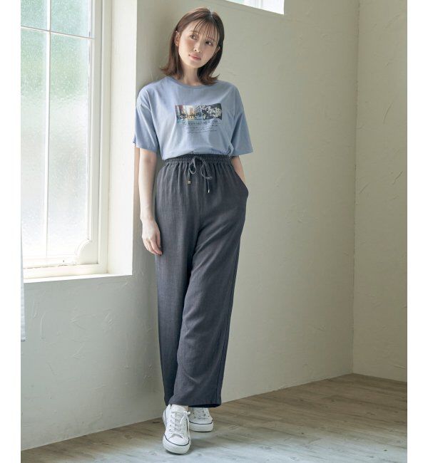 ikka「ロゴフォトプリントTシャツ」|Tシャツ・カットソー|