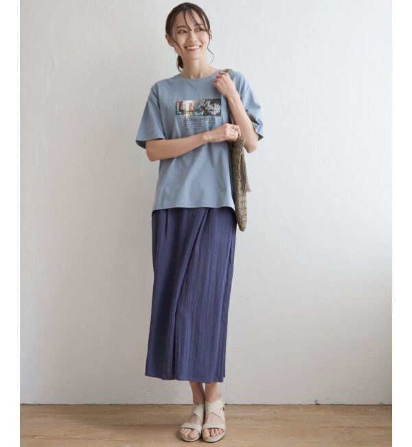 ikka「ロゴフォトプリントTシャツ」|Tシャツ・カットソー|