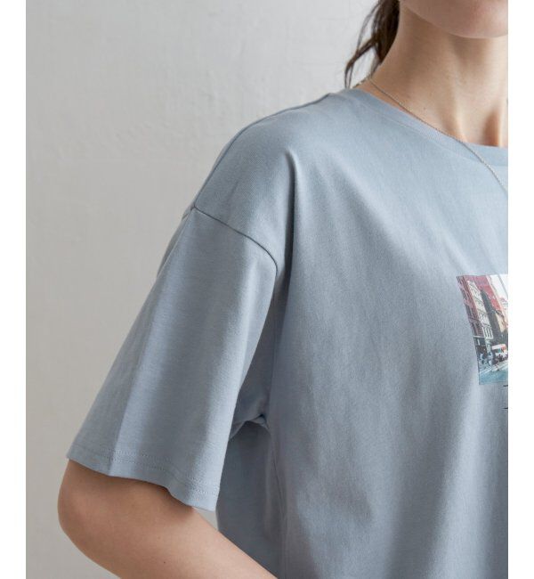 ikka「ロゴフォトプリントTシャツ」|Tシャツ・カットソー|