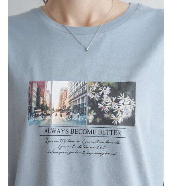 ikka「ロゴフォトプリントTシャツ」|Tシャツ・カットソー|