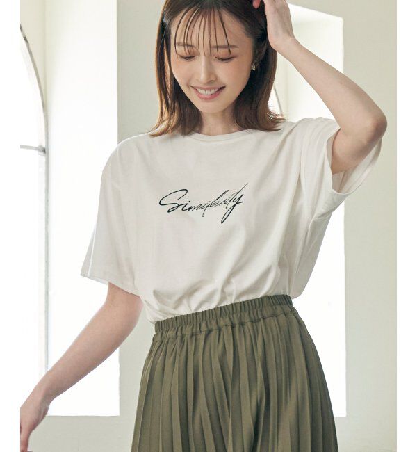 ikka「ロゴフォトプリントTシャツ」|Tシャツ・カットソー|