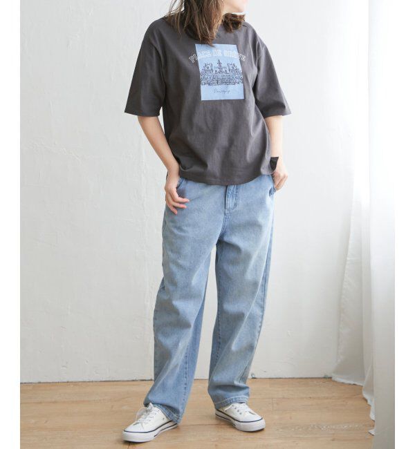 Lbc with Life「スーベニアプリントビッグTシャツ」|Tシャツ・カットソー|