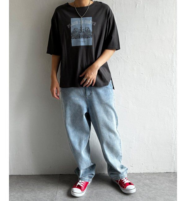 Lbc with Life「スーベニアプリントビッグTシャツ」|Tシャツ・カットソー|