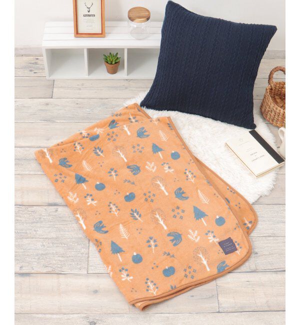 Lbc with Life「フォレスト柄マイクロブランケット M」|その他|テラコッタ