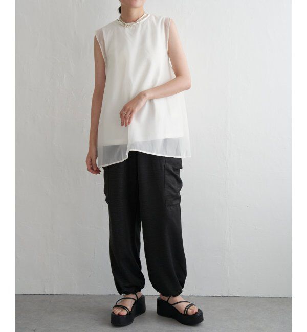 VENCE share style「ドッキングノースリーブトップス」|Tシャツ・カットソー|