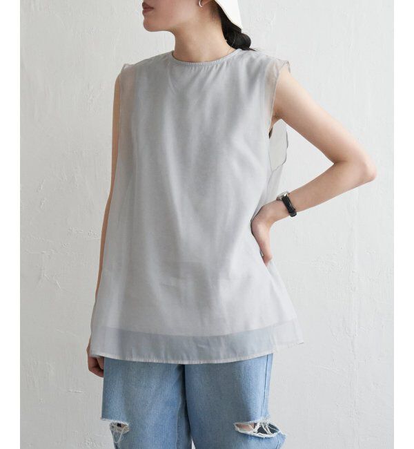 VENCE share style「ドッキングノースリーブトップス」|Tシャツ・カットソー|