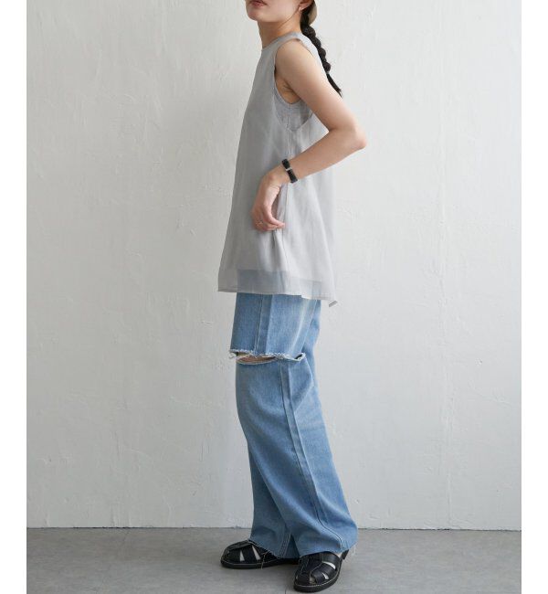 VENCE share style「ドッキングノースリーブトップス」|Tシャツ・カットソー|