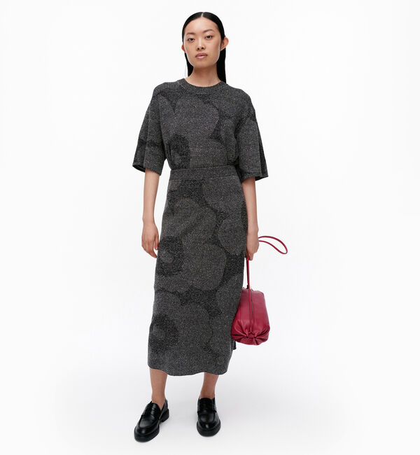 Marimekko「Sh Sivellys Unikko ニットスカート」|スカート|