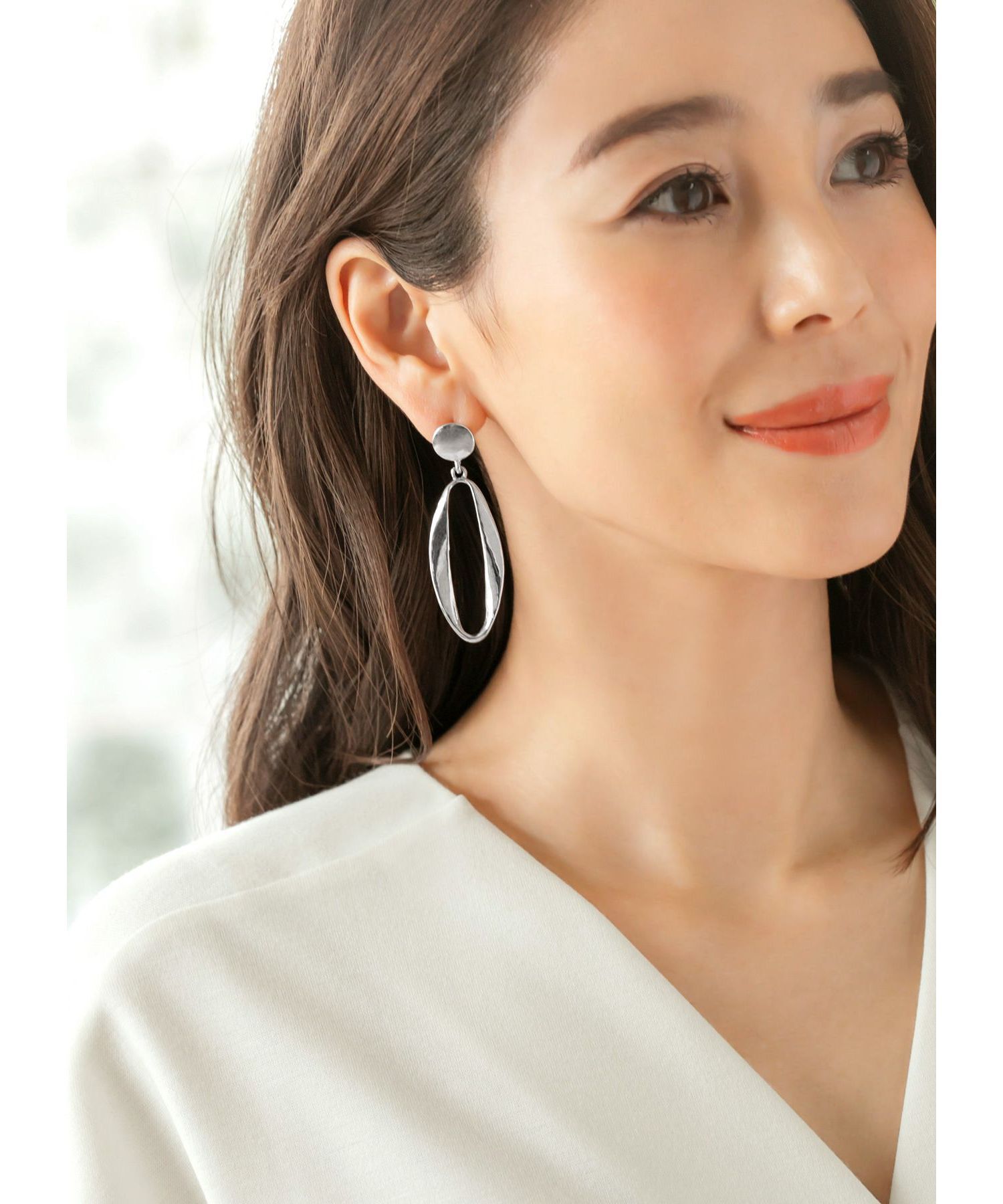 STYLE DELI「変形オーバルパーツピアス」|ピアス|