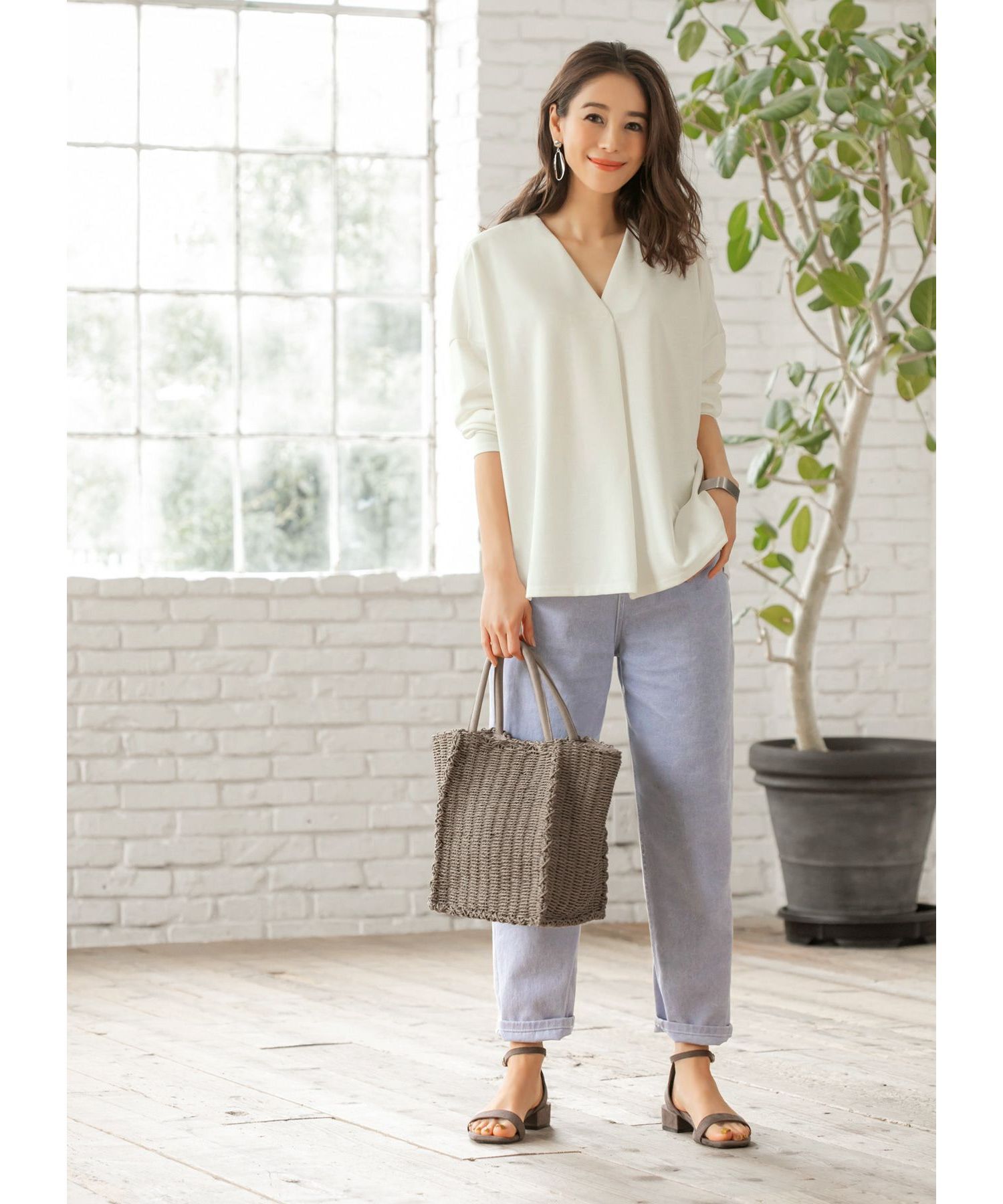 STYLE DELI「変形オーバルパーツピアス」|ピアス|