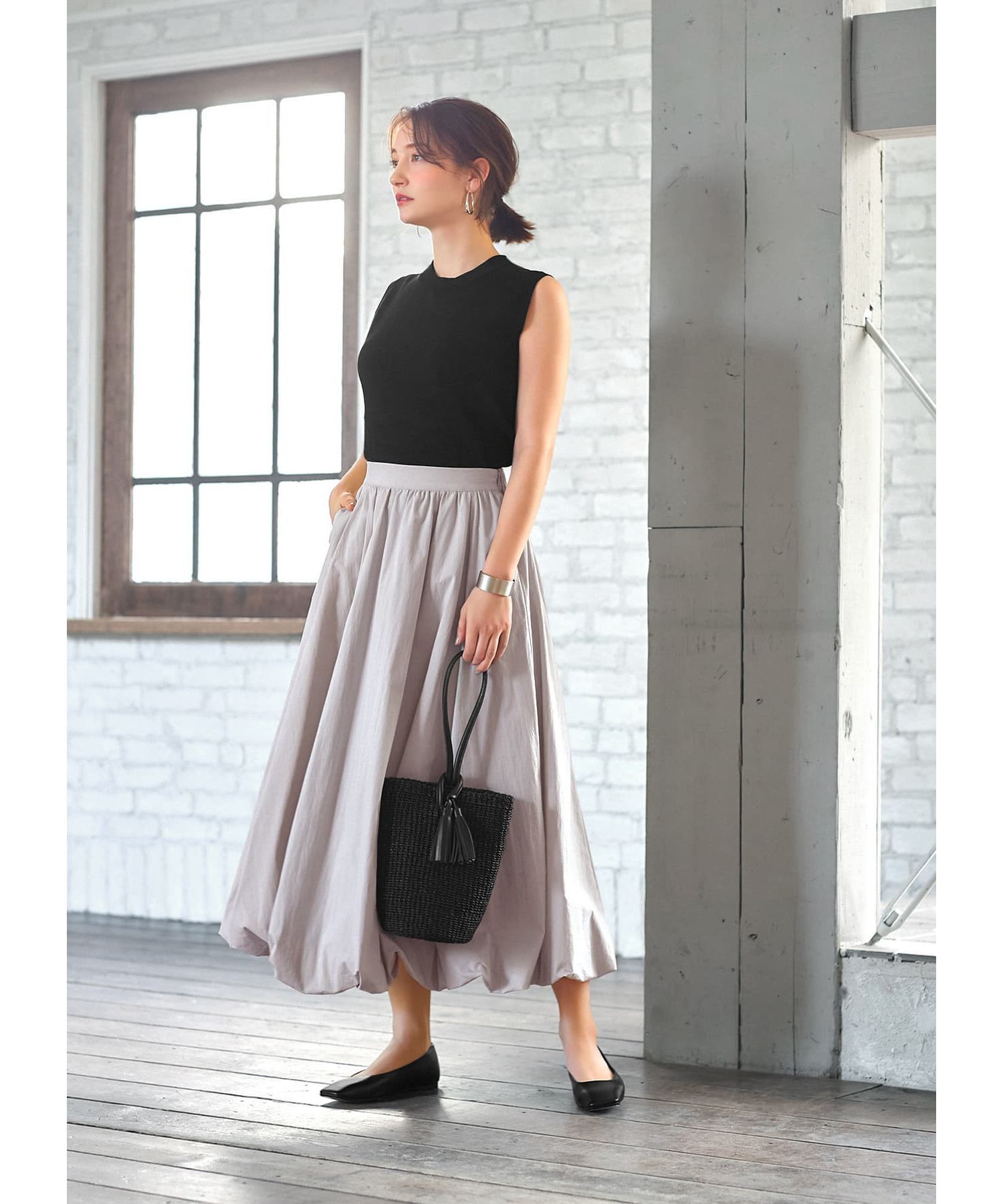 STYLE DELI「涼感ノースリーブニットトップスB」|ニット・セーター|