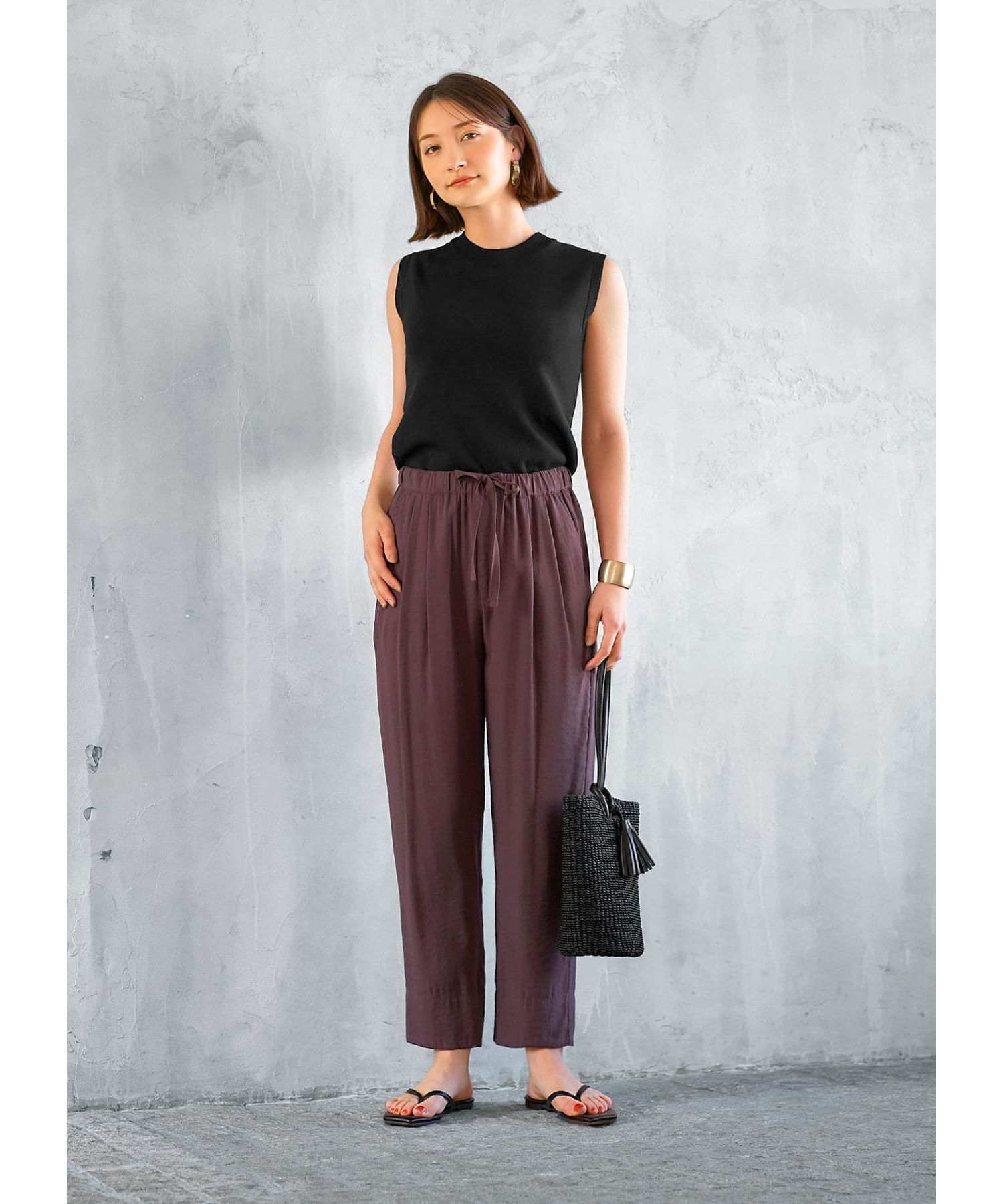 STYLE DELI「涼感ノースリーブニットトップスB」|ニット・セーター|