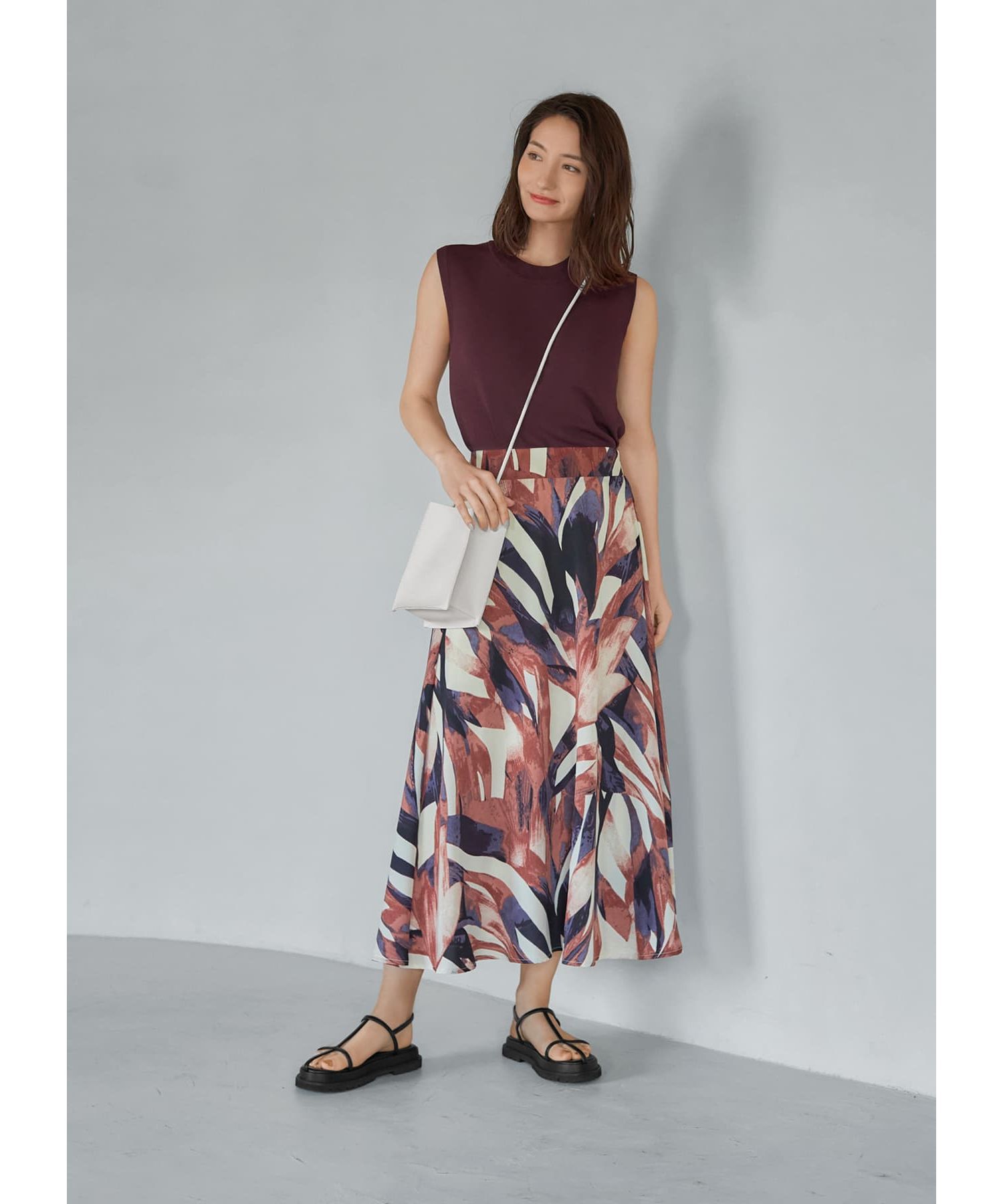 STYLE DELI「涼感ノースリーブニットトップスB」|ニット・セーター|