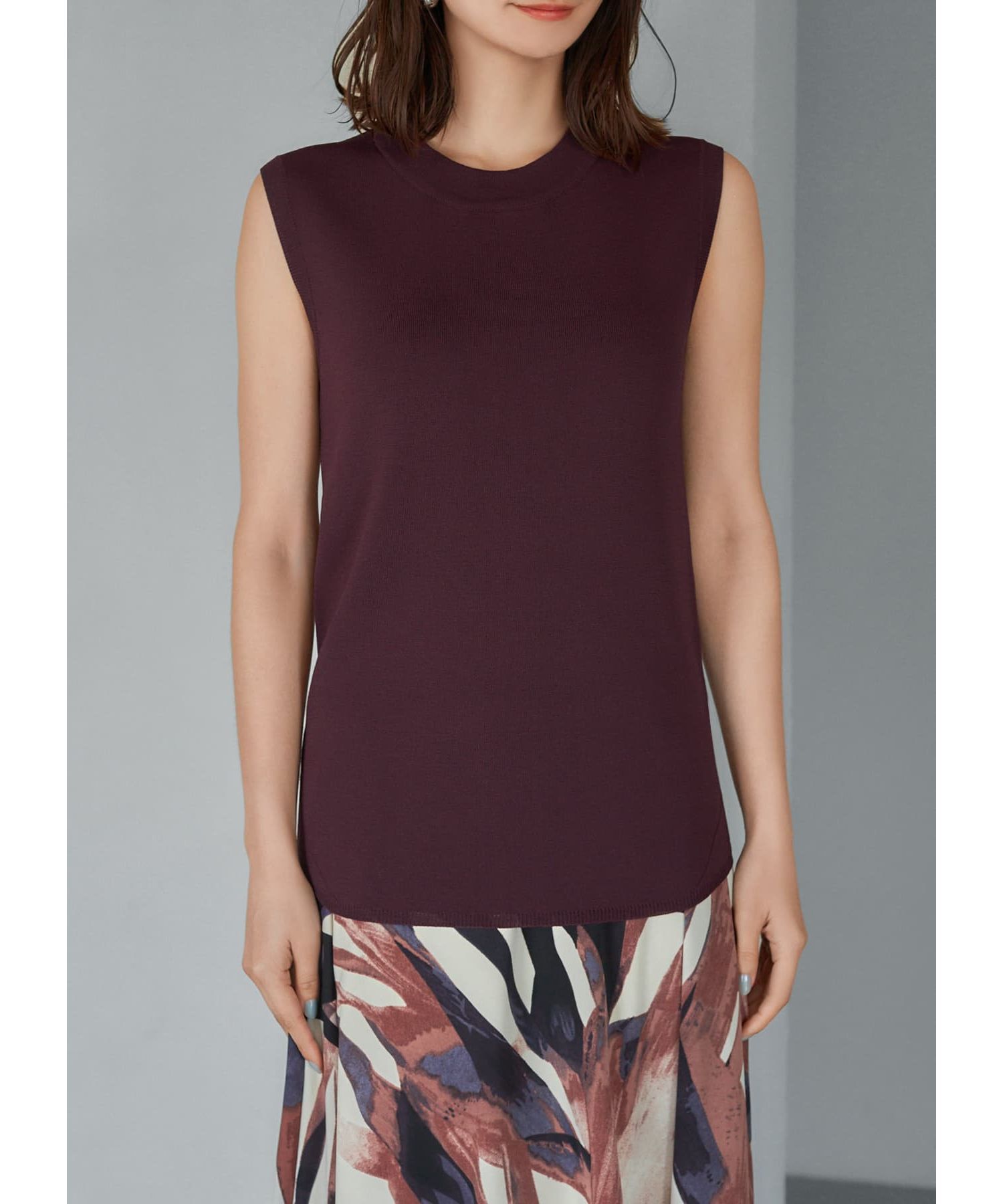 STYLE DELI「涼感ノースリーブニットトップスB」|ニット・セーター|