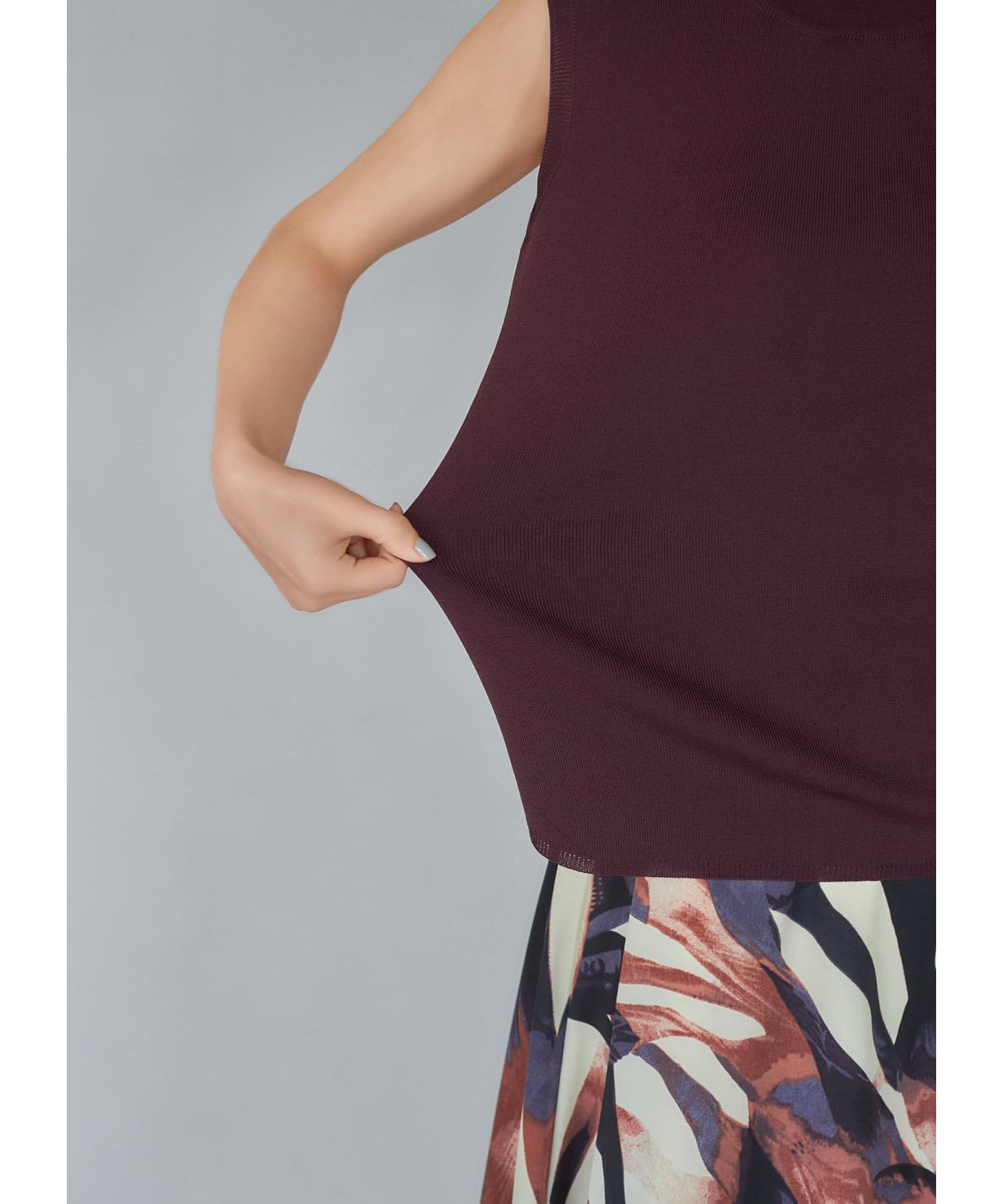 STYLE DELI「涼感ノースリーブニットトップスB」|ニット・セーター|