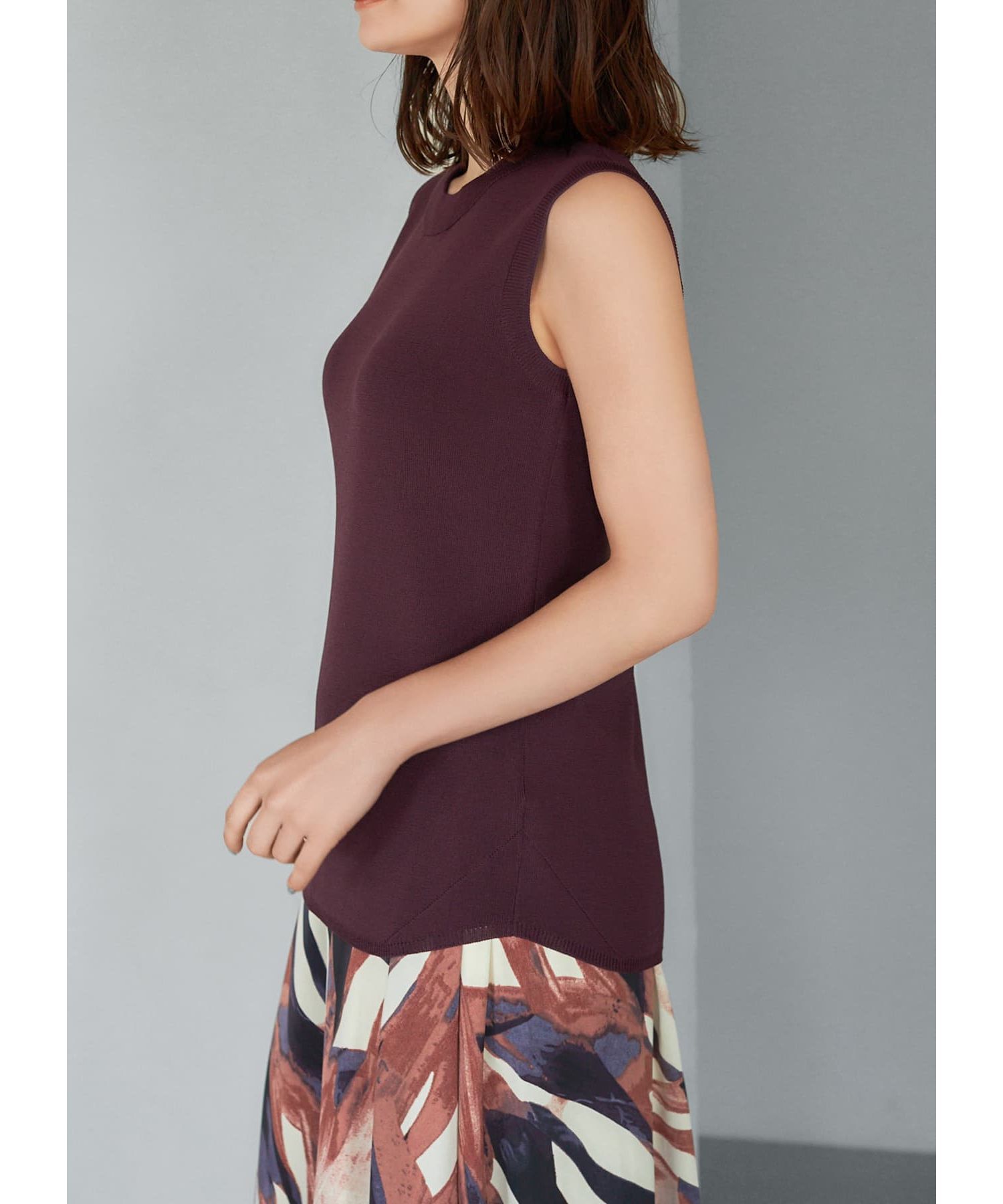 STYLE DELI「涼感ノースリーブニットトップスB」|ニット・セーター|