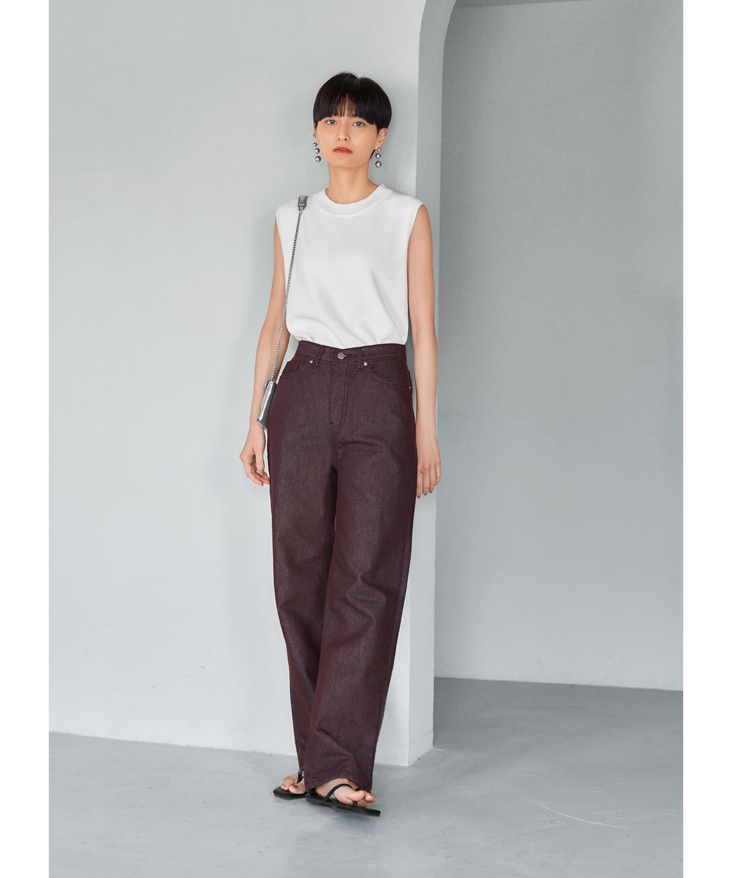 STYLE DELI「涼感ノースリーブニットトップスB」|ニット・セーター|