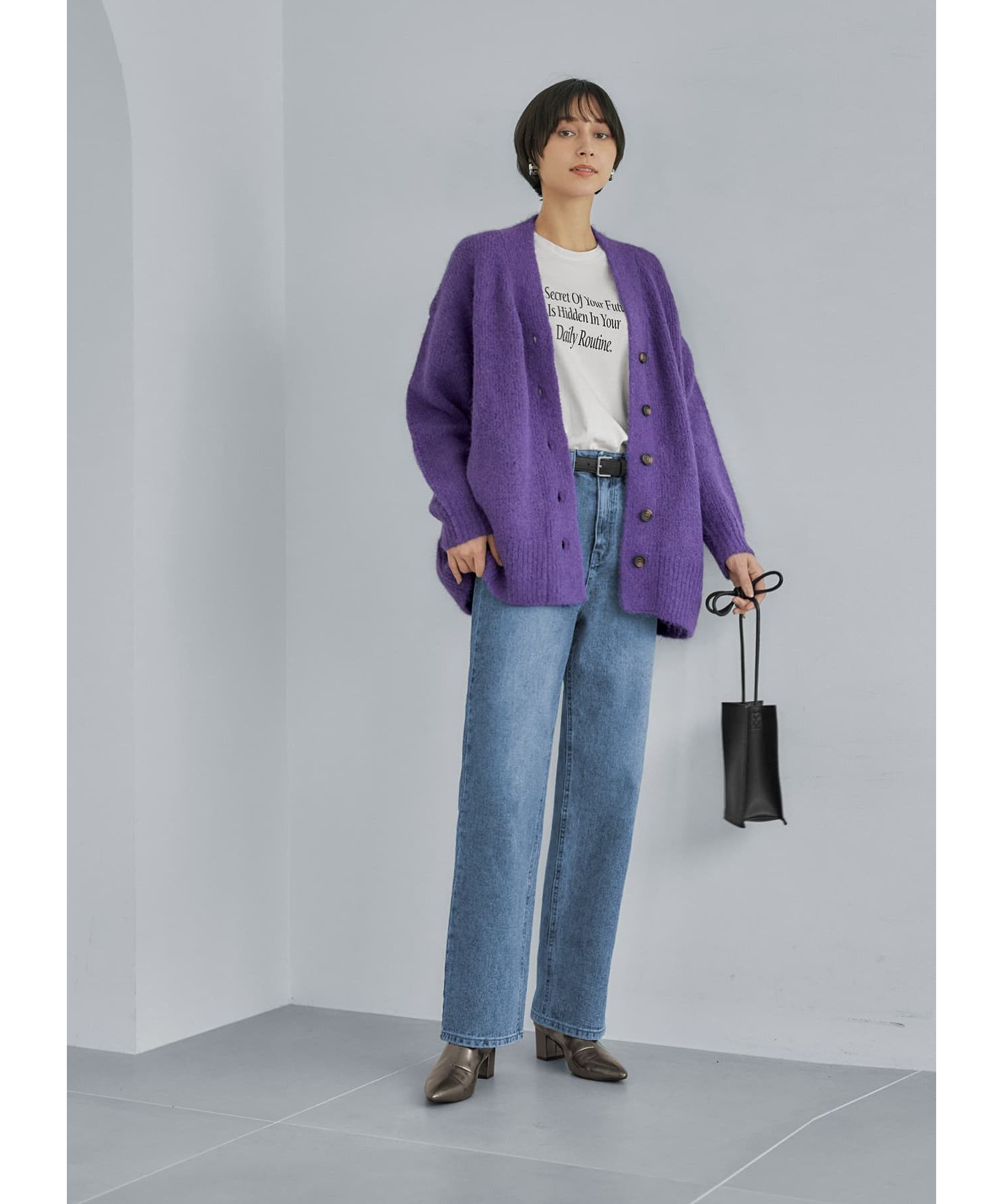 STYLE DELI「モヘアライクリラックスカーディガンB-2」|ニット・セーター|