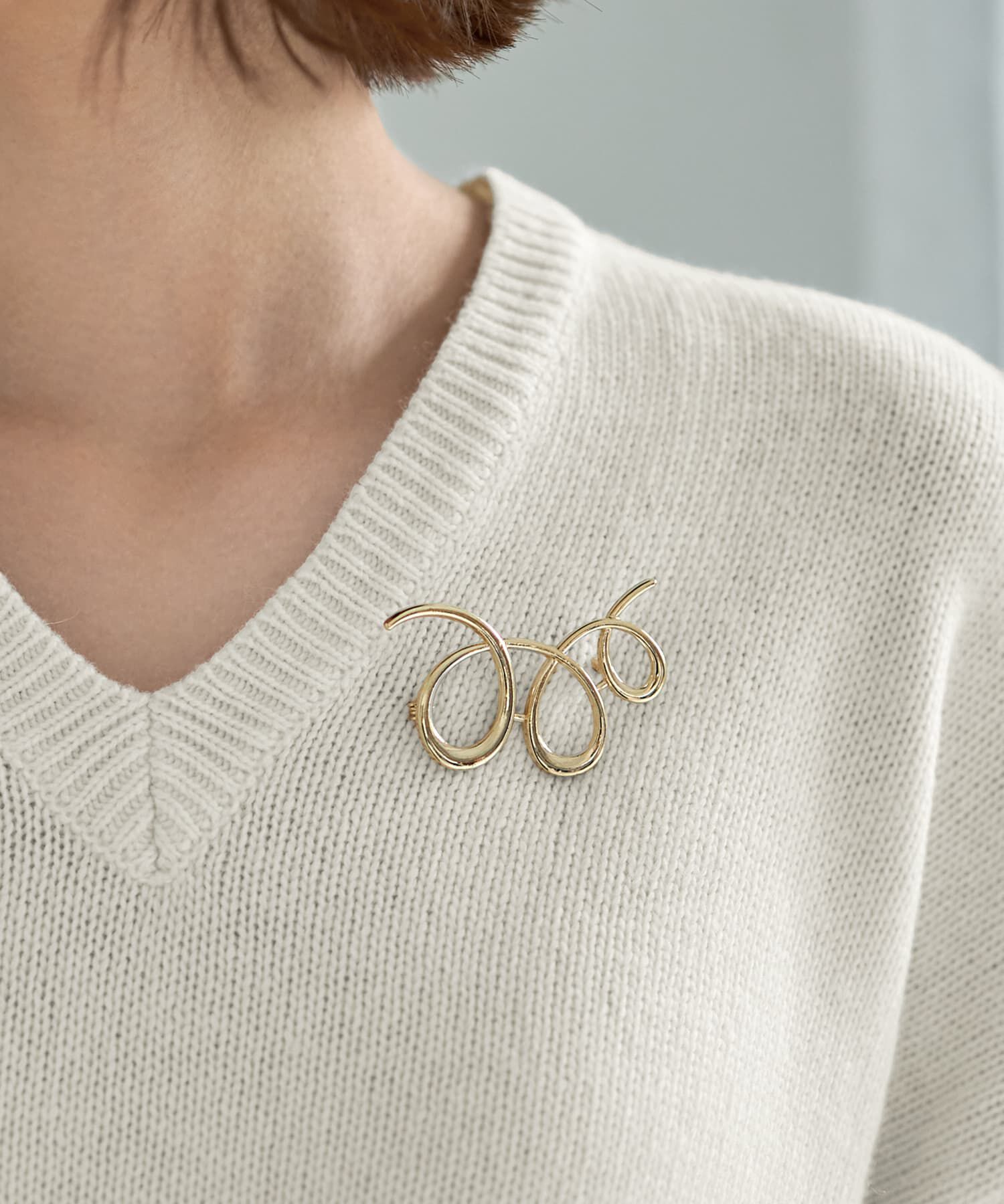 STYLE DELI「試し書きフォルムブローチ」|ブローチ・コサージュ|