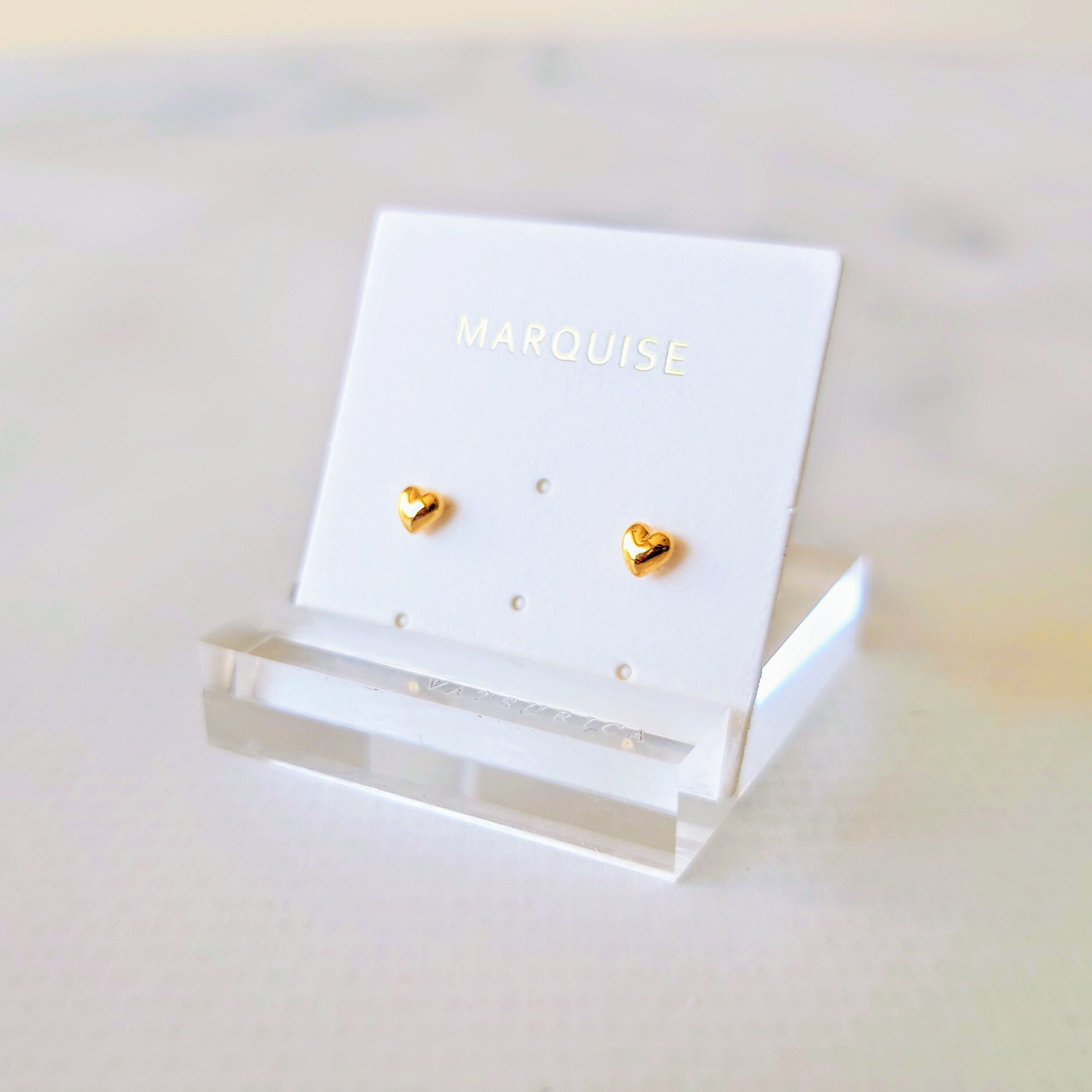 MARQUISE「ミニマルハートピアス」|ピアス|ゴールド