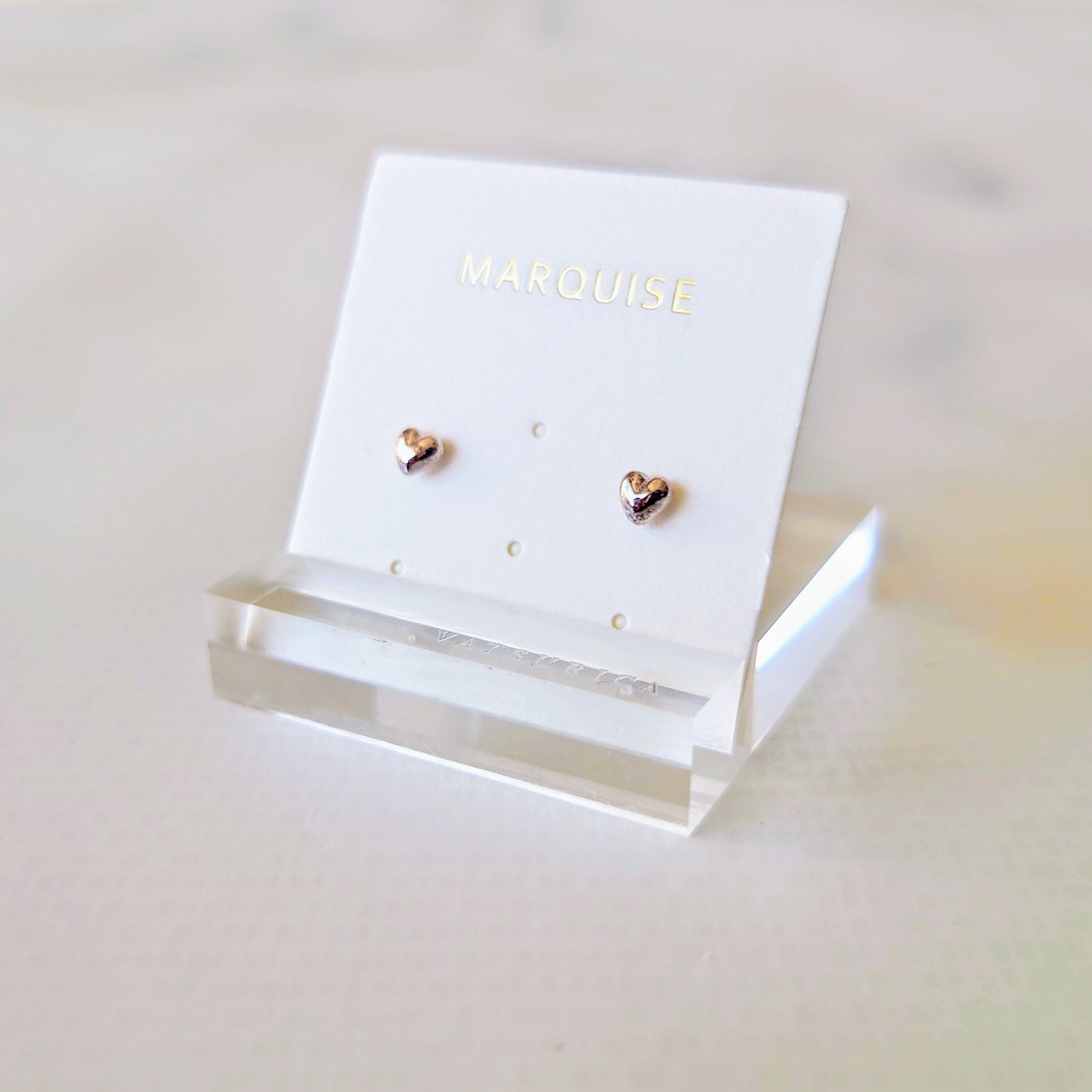 MARQUISE「ミニマルハートピアス」|ピアス|シルバー