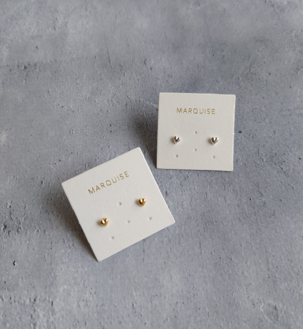 MARQUISE「ミニマルハートピアス」|ピアス|