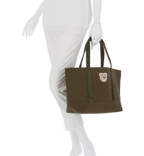 LOVERARY BY FEILER「オールドテディ　ワッペントートバッグ　L/OTE-163165」|トートバッグ|