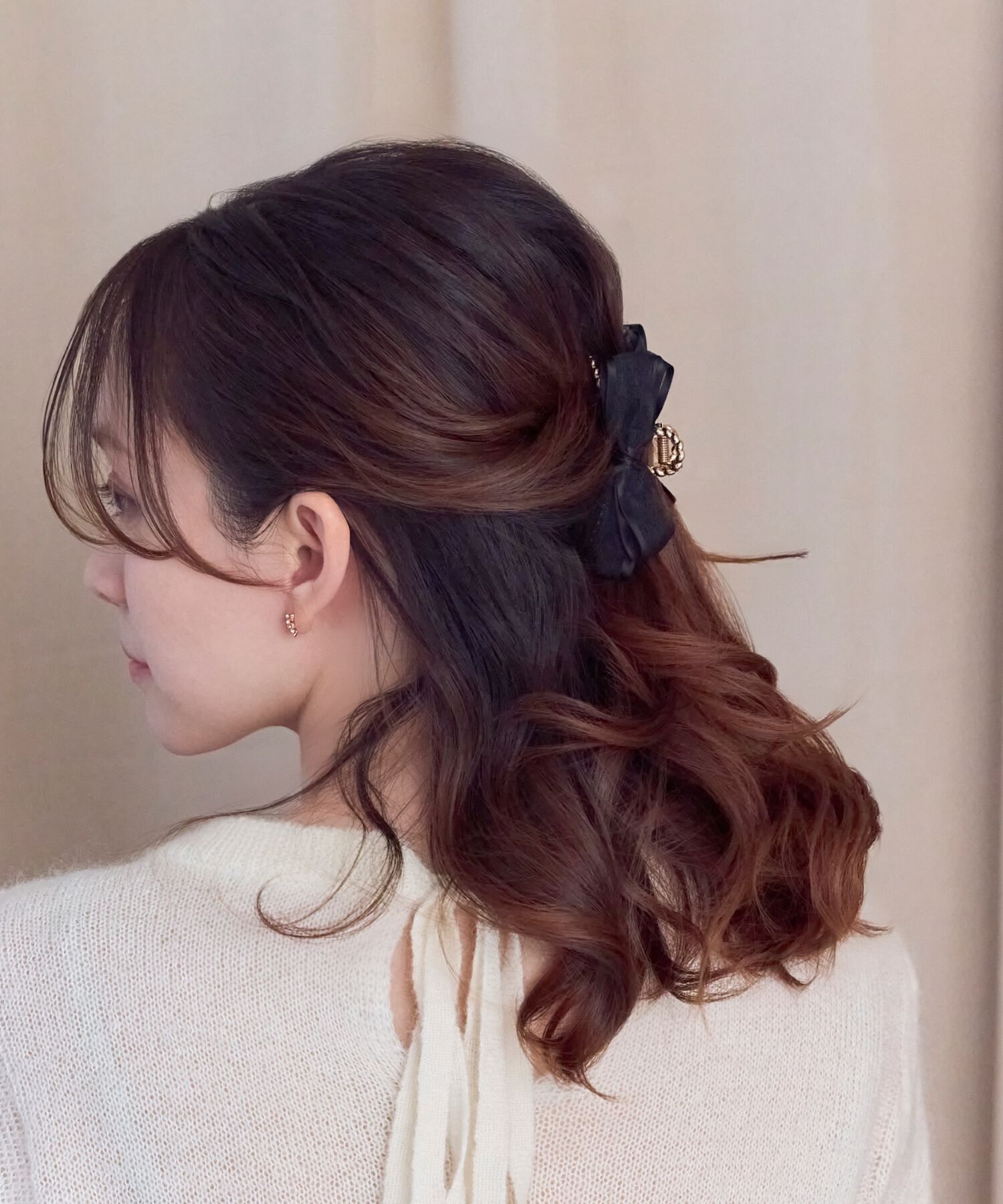 Phoebe「ミディアムオーガンジーリボンバンスクリップ」|その他|