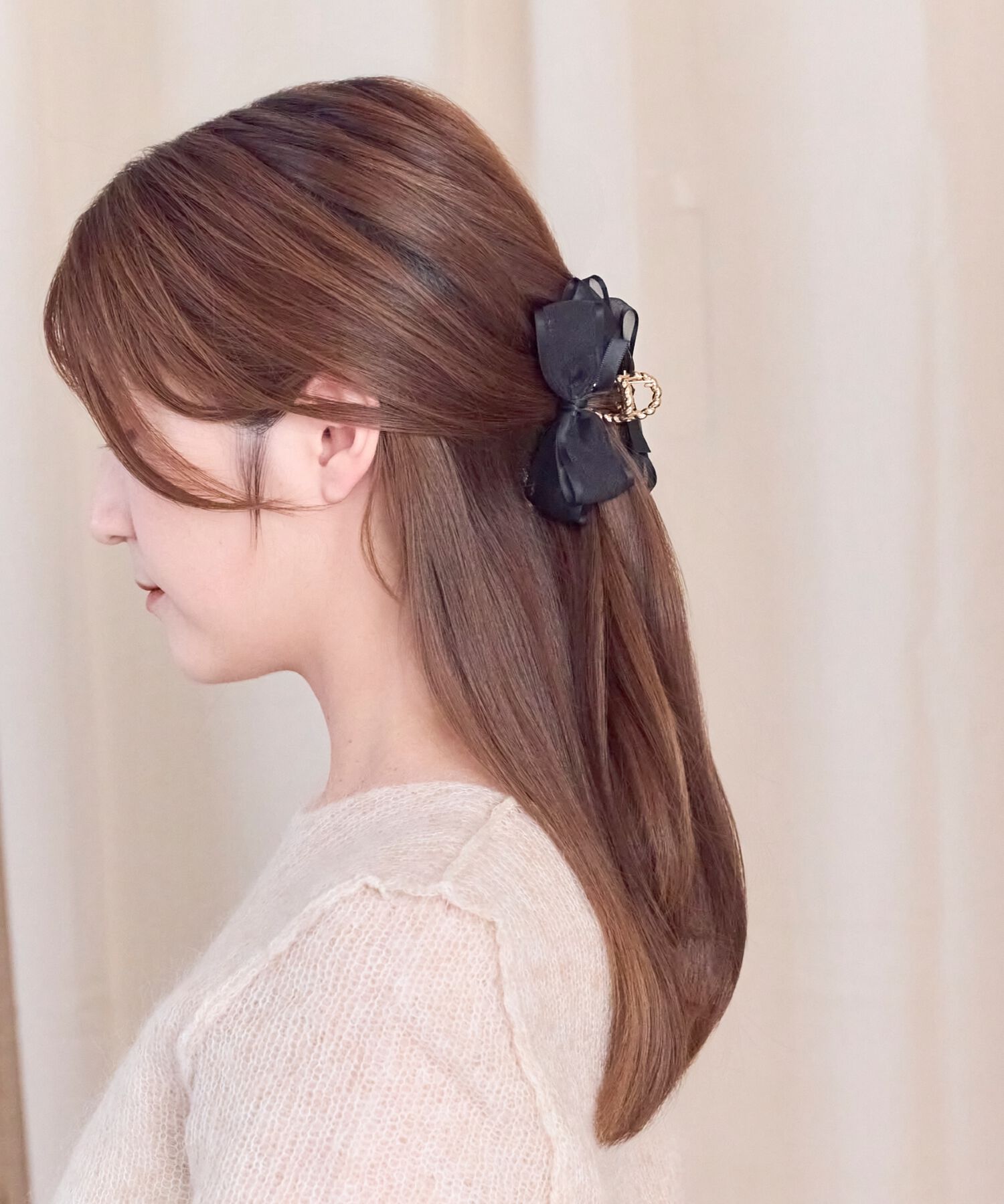 Phoebe「ミディアムオーガンジーリボンバンスクリップ」|その他|