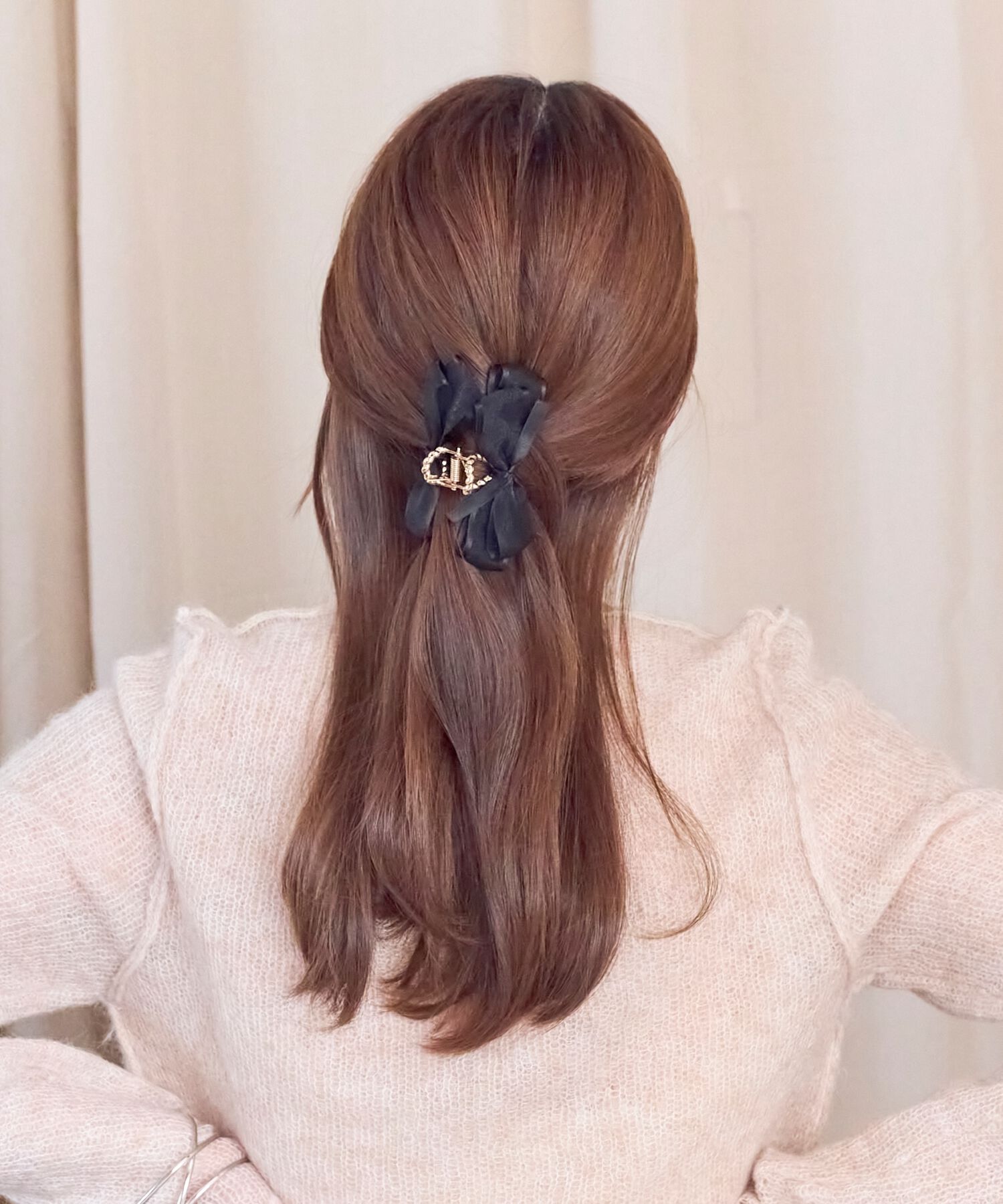 Phoebe「ミディアムオーガンジーリボンバンスクリップ」|その他|