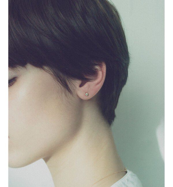 ete「K18 ダイヤモンド 0.2ct ピアス「ブライト」」|ピアス|