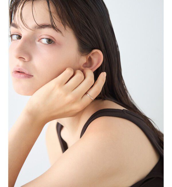 ete「[ハンサムピンク] K10MPG スタッズ リング」|リング|