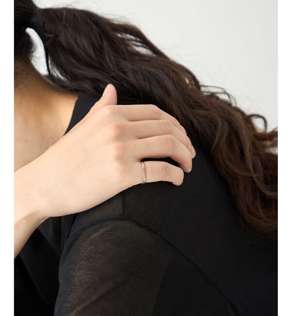 ete「[ハンサムピンク] K10MPG スタッズ リング」|リング|