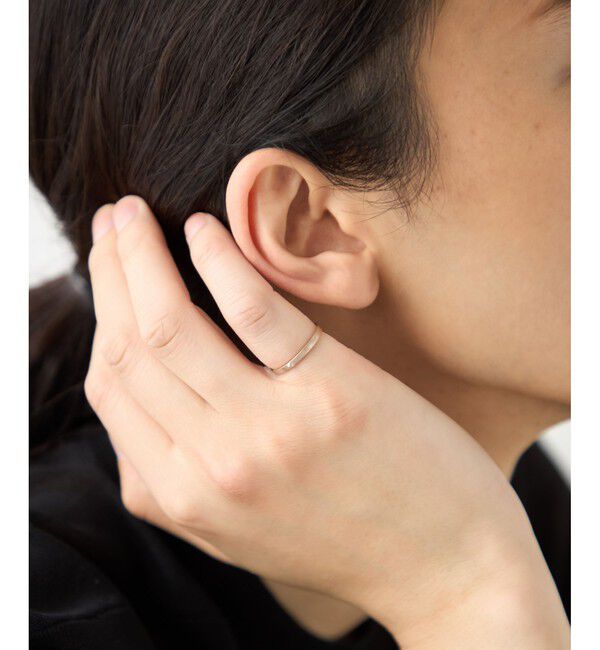 ete「[ハンサムピンク] K10MPG スタッズ リング」|リング|