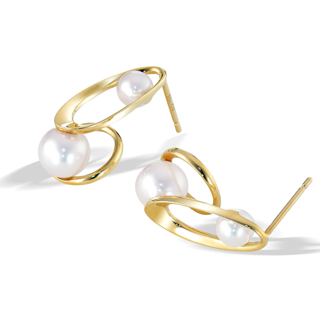 STAR JEWELRY「PEARL LINKS」|ピアス|