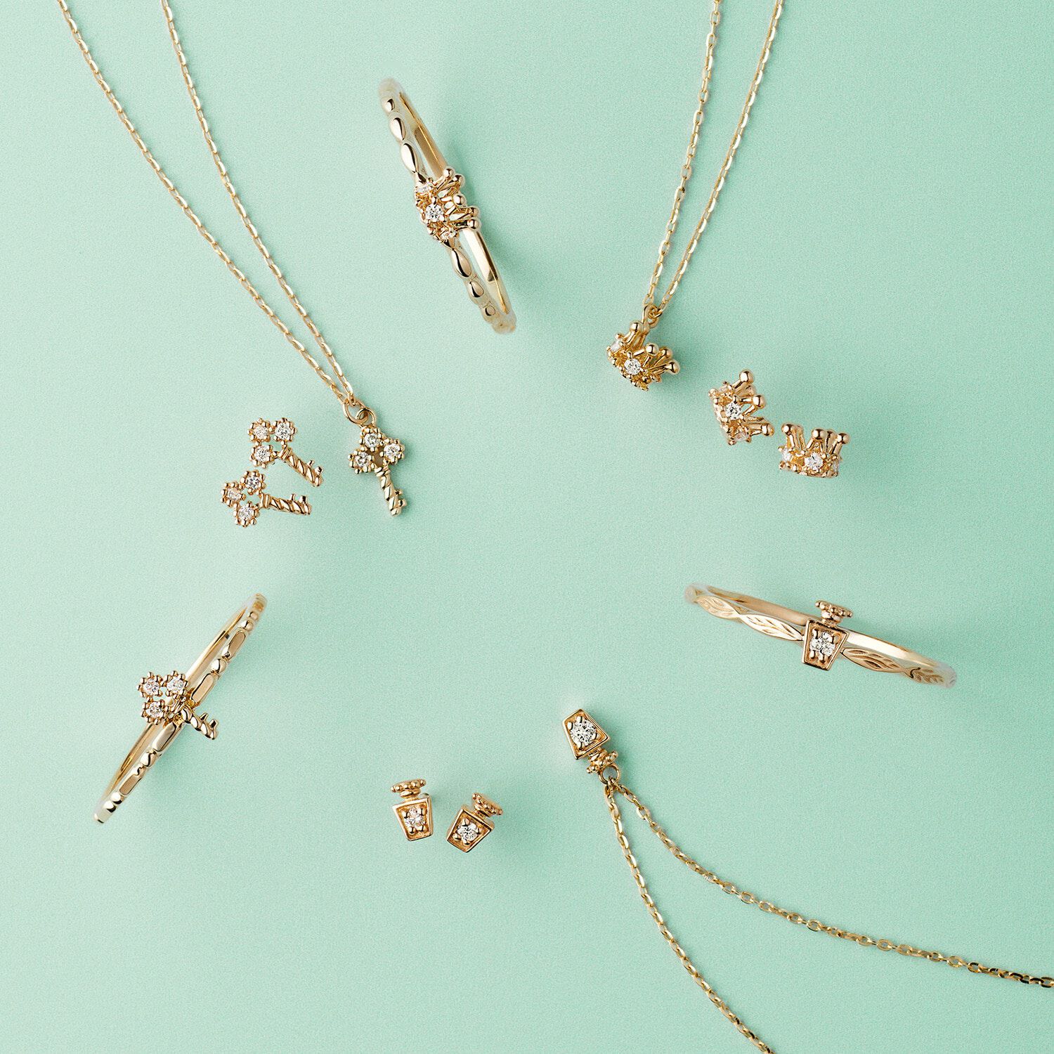 NOJESS「K10ダイヤモンドピアス」|ピアス|