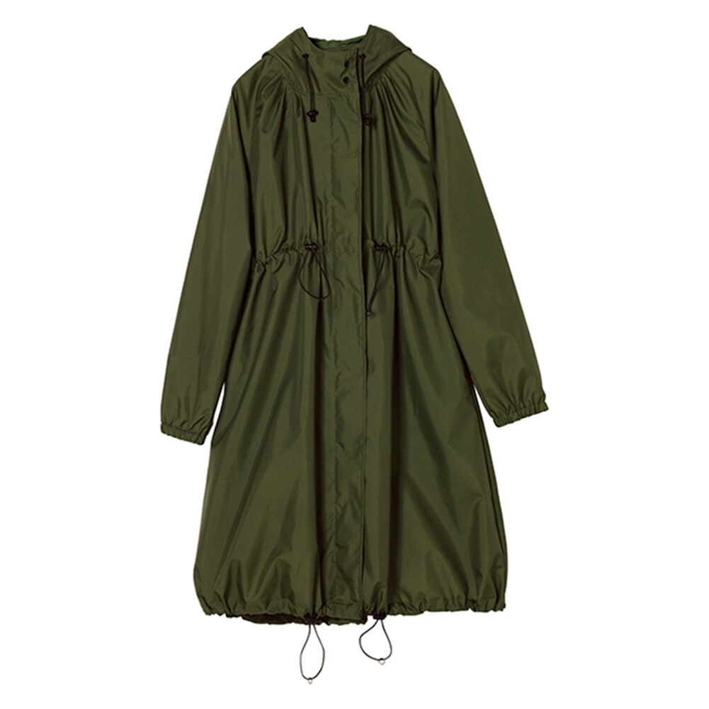 Wpc.「レインコート レディース おしゃれ 通販 ロング モッズ 長め 防水加工 はっ水 撥水 自転車」|レインコート|グリーン1
