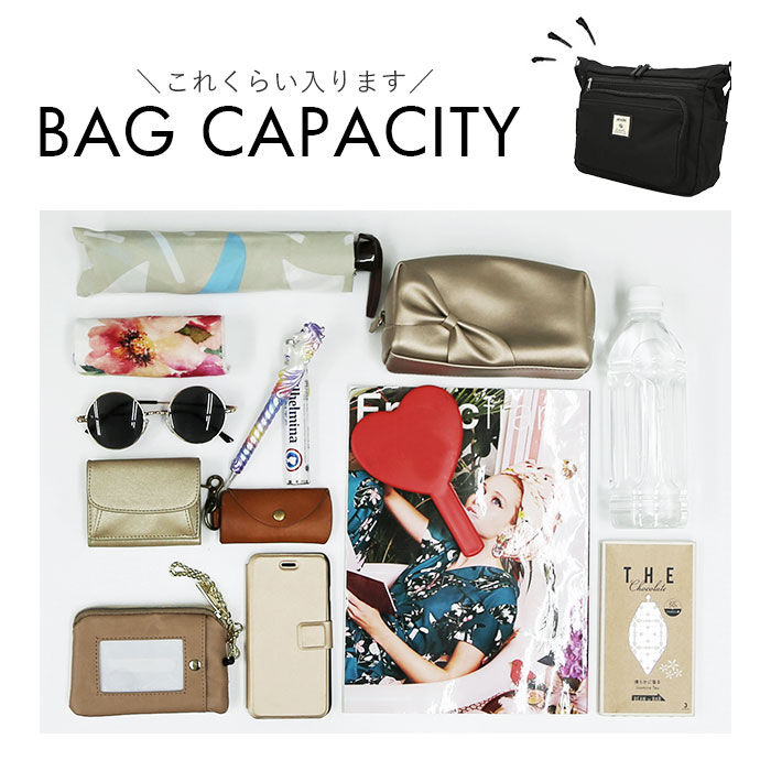 anello「アネロ グランデ ショルダーバッグ 通販 10ポケット ショルダー レディース 斜めがけ 大人」|ショルダー・メッセンジャー|