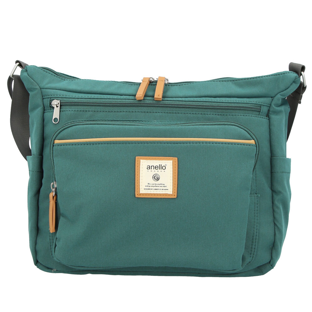 anello「アネロ グランデ ショルダーバッグ 通販 10ポケット ショルダー レディース 斜めがけ 大人」|ショルダー・メッセンジャー|ブルー2