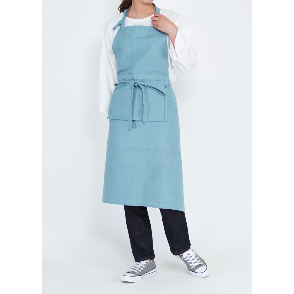 BACKYARD FAMILY「エプロン おしゃれ 大人 通販 カフェエプロン ロングエプロン ワークエプロン S+」|その他|ブルー1