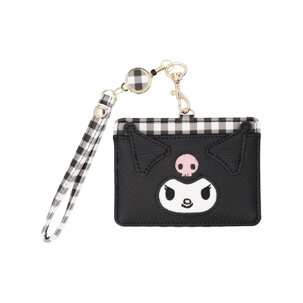 BACKYARD FAMILY「サンリオ リール付きパスケース 通販 パスケース リール付きキーケース パスポーチ」|定期入れ|ブラック1